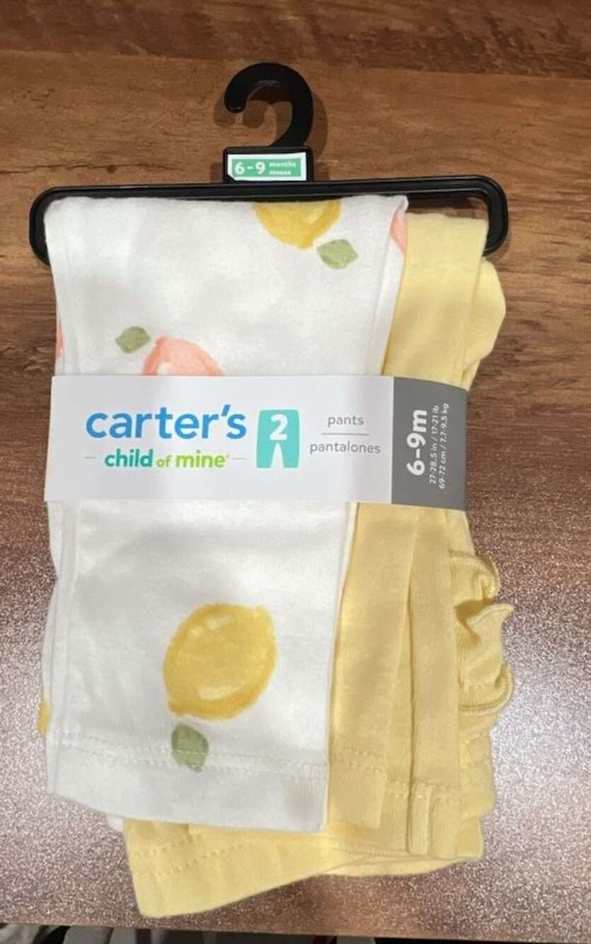 Carter's Child of Mine Baby Girl Lemon Print 2-Pack Pants